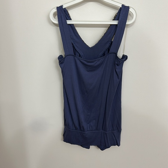 Indigo with sequin detail tank top - Picture 3 of 5